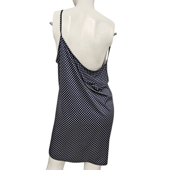 Blue Polka Dot Tank Blouse 3X - Picture 4 of 10